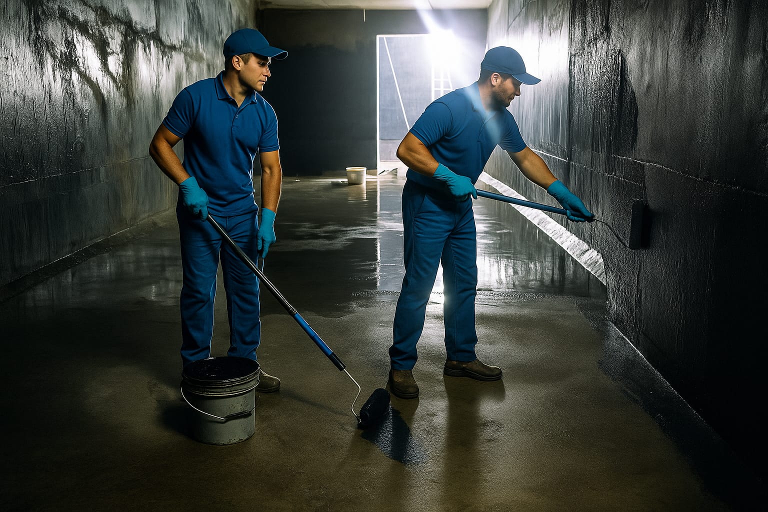 Basement Waterproofing Project